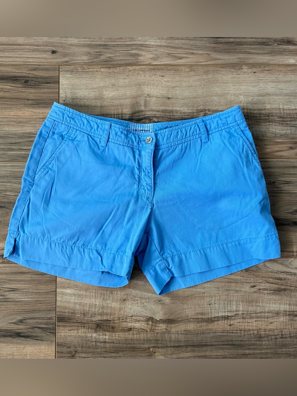 Les Canebiers Sky Blue Mini Shorts Cotton Stretch Preppy Summer Size S